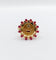 Bague 55 Augis Médaille d'amour - Bague en or rose 18 k rubis et diamant 58 Facettes A06803