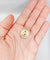 Pendentif Augis - Pendentif Médaille d'amour 22 mm en or rose 18k rubis 58 Facettes A06804