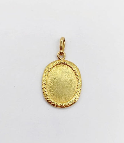 Pendentif Augis - Pendentif médaille d'amour en or 18k, diamant et rubis 58 Facettes A06806