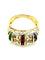 Bague 56 Tutti Frutti - Bague jonc en or jaune 18K, diamants et pierres 58 Facettes BG DIV
