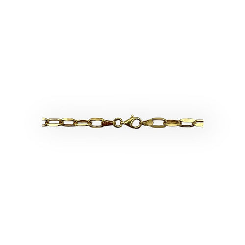 Collier Chaîne maille forçat large en or jaune 585, 60 cm 58 Facettes 149067569