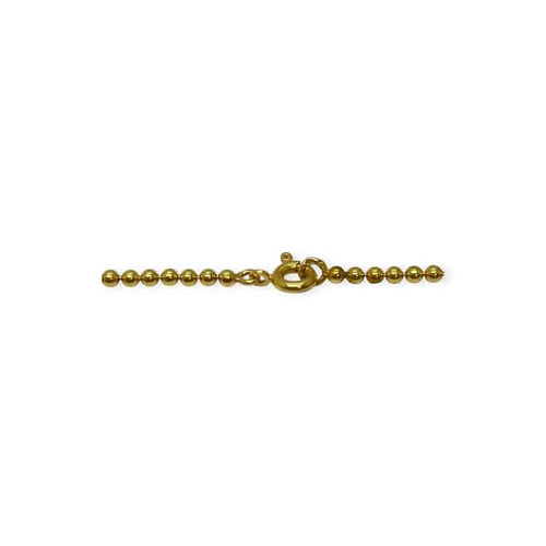Collier Collier maille boule en or jaune 750 58 Facettes 330093548