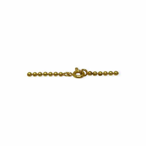 Collier Collier maille boule en or jaune 750 58 Facettes 330093548