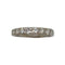 Bague 56 Alliance demi-tour - Bague en or blanc 750 sertie de diamants 58 Facettes 330092196