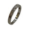 Bague 56 Alliance demi-tour - Bague en or blanc 750 sertie de diamants 58 Facettes 330092196