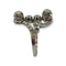 Bague 56 Bague ancienne en or blanc 750 sertie de diamants 58 Facettes 330091957