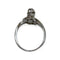 Bague 56 Bague ancienne en or blanc 750 sertie de diamants 58 Facettes 330091957