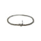 Bracelet Bracelet jonc articulé en or blanc 750 serti de diamants 58 Facettes 330091054