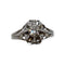 Bague 56 Bague solitaire diamant en or blanc 750 58 Facettes 330092440