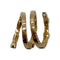 Bague 56 Bague serpentin en or jaune 750 sertie de diamants blancs et noirs 58 Facettes 330091378