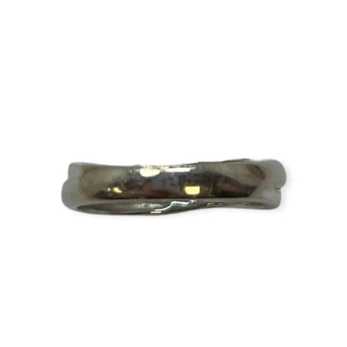 Bague 49 Bague croisée sertie de diamants en or blanc 750 58 Facettes 330090500