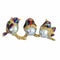 Broche Broche vintage italienne en forme d'oiseau, ornée d'émail et de perles baroques, en or 18 carats. 58 Facettes 26069-0303