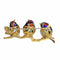 Broche Broche vintage italienne en forme d'oiseau, ornée d'émail et de perles baroques, en or 18 carats. 58 Facettes 26069-0303