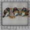 Broche Broche vintage italienne en forme d'oiseau, ornée d'émail et de perles baroques, en or 18 carats. 58 Facettes 26069-0303