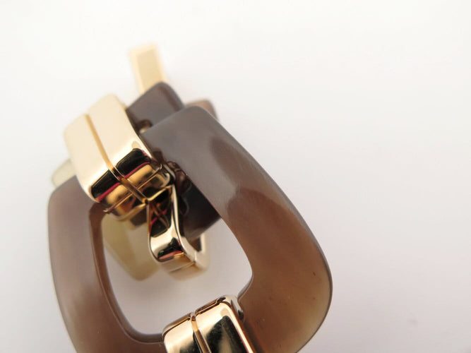 Bracelet Hermès Écuyère - Bracelet en corne et métal doré 58 Facettes 273708