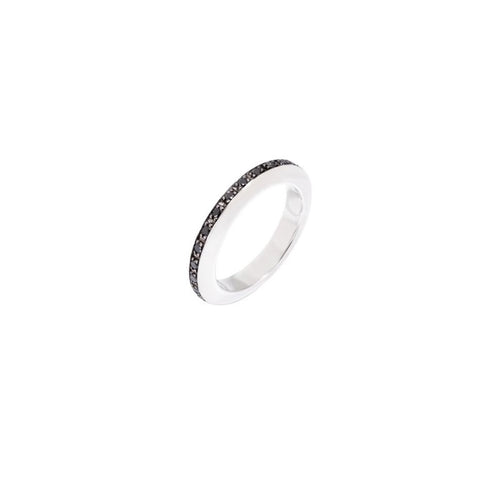 Bague DODO - Bague femme en argent 925 et diamants noirs 58 Facettes UKA000116SO