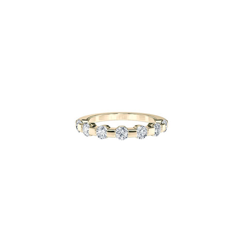 Bague Alliance CAPRI - Bague en or jaune 18K et diamants de laboratoire 58 Facettes UKD364590MM