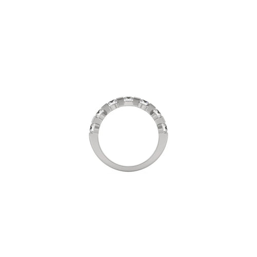 Bague CAPRI - Bague alliance en or blanc 18K et diamants de laboratoire 1,00 ct 58 Facettes UKD364638MM