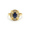 Bague 60.5 Bague en or jaune 750‰ avec saphir et diamants 58 Facettes 260084R
