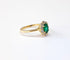 Bague 55 Bague marguerite entourage émeraude et diamants en or jaune 18K 58 Facettes BAG.MARGT.E.FIL-FA.70