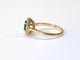 Bague 55 Bague marguerite entourage émeraude et diamants en or jaune 18K 58 Facettes BAG.MARGT.E.FIL-FA.70