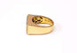 Bague 53 Bague jonc rectangulaire en or 18K et diamants 58 Facettes Bag Jonc rectgl.dt