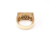 Bague 53 Bague jonc rectangulaire en or 18K et diamants 58 Facettes Bag Jonc rectgl.dt