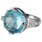 Bague 53 Bvlgari Parentesi - Bague cocktail en or blanc, topaze et diamants 58 Facettes 273