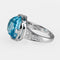 Bague 53 Bvlgari Parentesi - Bague cocktail en or blanc, topaze et diamants 58 Facettes 273