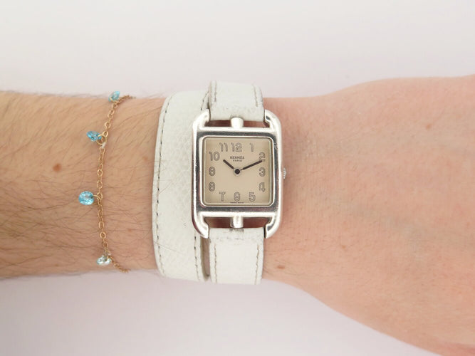 Montre Hermès Cape Cod PM CC1.250 - Montre quartz en argent 925, 31 mm 58 Facettes 273615