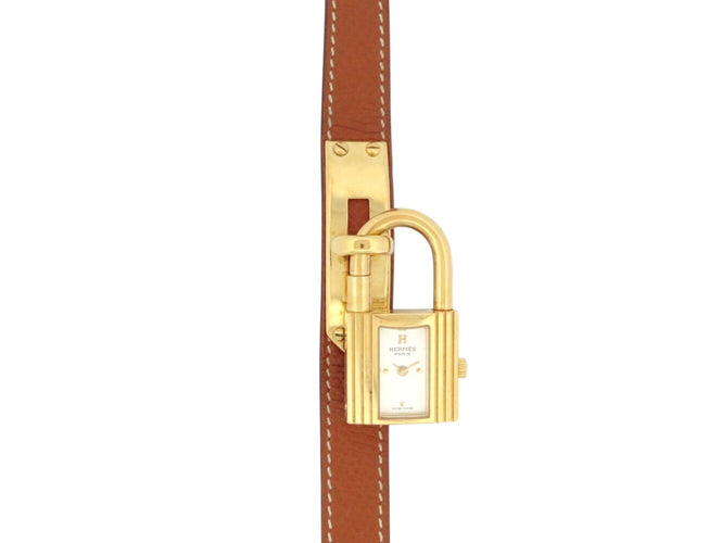 Montre Hermès Kelly Cadenas PM - Montre quartz 20 mm plaqué or 58 Facettes 273614