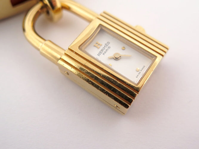 Montre Hermès Kelly Cadenas PM - Montre quartz 20 mm plaqué or 58 Facettes 273614