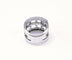 Bague 53.5 Bague bandeau ajourée en or blanc 18K et diamants 58 Facettes band.ajour.dt