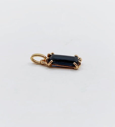 Pendentif Pendentif Art déco en or 18k et saphir synthétique 58 Facettes A06815