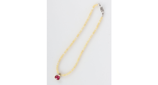 Collier Collier - Perles d’opales et rubis 3,5 ct 58 Facettes LP/210/95/211122/2
