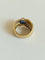 Bague 49 Bague jonc croisée en or jaune avec saphir et diamants 58 Facettes 01350
