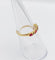 Bague 50 Demi-alliance vintage - Bague en or jaune 18k, rubis et diamants 58 Facettes A06820