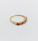 Bague 50 Demi-alliance vintage - Bague en or jaune 18k, rubis et diamants 58 Facettes A06820