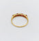 Bague 50 Demi-alliance vintage - Bague en or jaune 18k, rubis et diamants 58 Facettes A06820