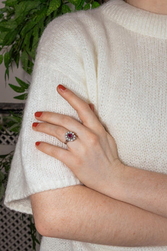 Bague 50 Bague Or blanc, Platine Rubis, Diamant 58 Facettes 5153688RV