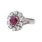 Bague 50 Bague Or blanc, Platine Rubis, Diamant 58 Facettes 5153688RV