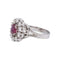 Bague 50 Bague Or blanc, Platine Rubis, Diamant 58 Facettes 5153688RV
