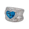 Bague 55 Bague Or blanc Topaze, Diamant 58 Facettes 4815678CN