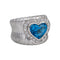 Bague 55 Bague Or blanc Topaze, Diamant 58 Facettes 4815678CN