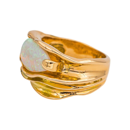 Bague 50 Bague Or jaune Opale 58 Facettes 5274661RV