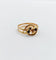 Bague 51 Bague serpent antique en or rose 18k avec verres rouges et verts 58 Facettes A06821