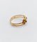 Bague 51 Bague serpent antique en or rose 18k avec verres rouges et verts 58 Facettes A06821
