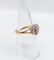 Bague 54.5 Bague marguerite antique en or 18k et platine, diamants taille rose 58 Facettes A06827