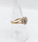 Bague 54.5 Bague marguerite antique en or 18k et platine, diamants taille rose 58 Facettes A06827