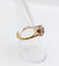 Bague 54.5 Bague marguerite antique en or 18k et platine, diamants taille rose 58 Facettes A06827